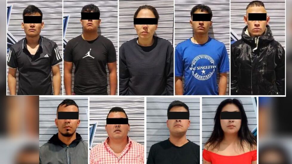 Nueve personas de La Familia Michoacana fueron arrestadas en Puebla, afectando la seguridad del mercado Morelos.