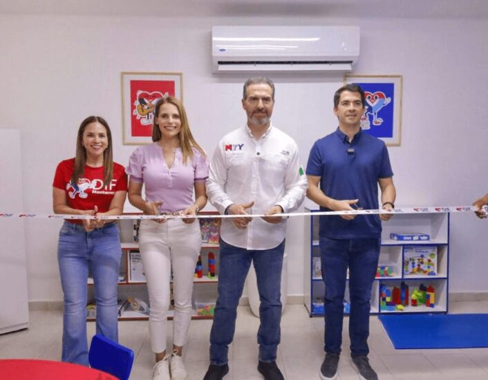 Adrián de la Garza reinaugura estancia infantil Laura Arce en Nuevo León
