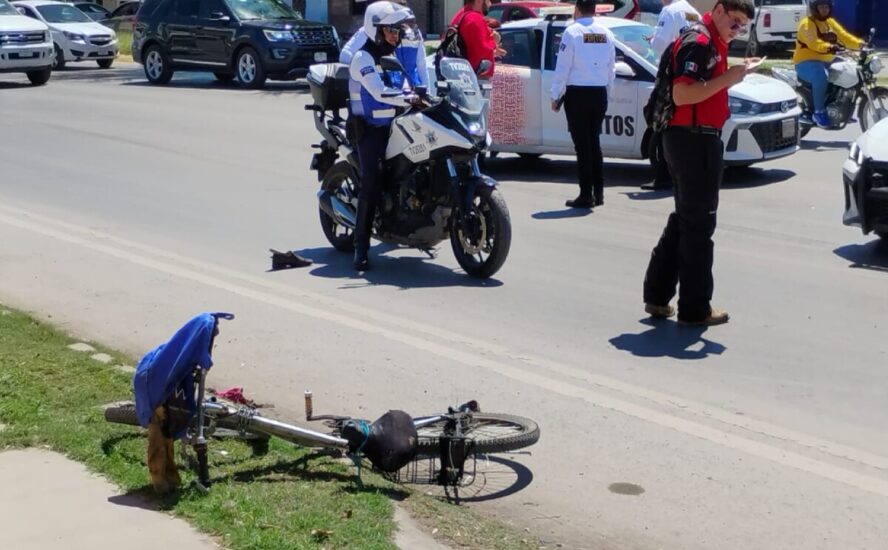 Un ciclista de la tercera edad resultó gravemente herido tras un accidente en el bulevar Independencia de Tor.