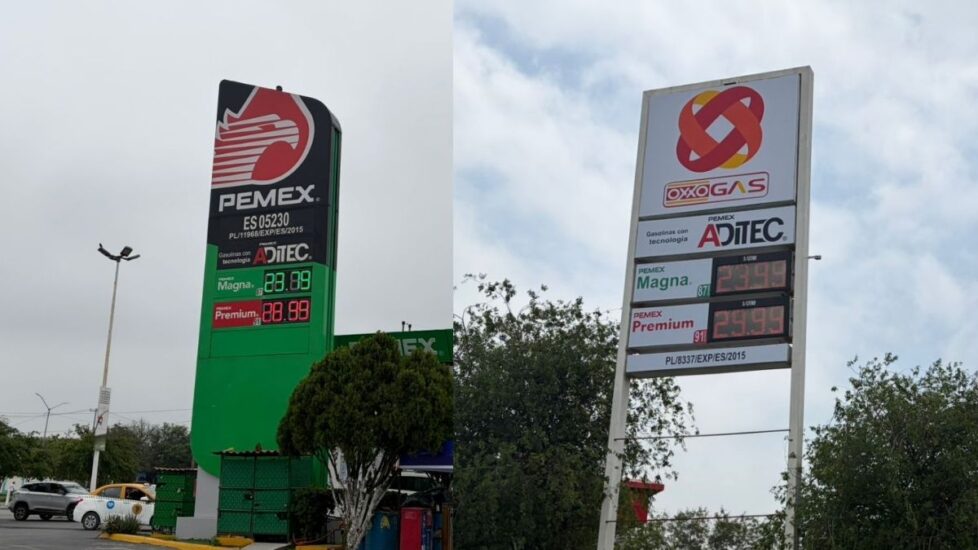 Gasolineras en Monterrey, San Nicolás y Apodaca incumplen pacto federal y aumentan precios de combustible.