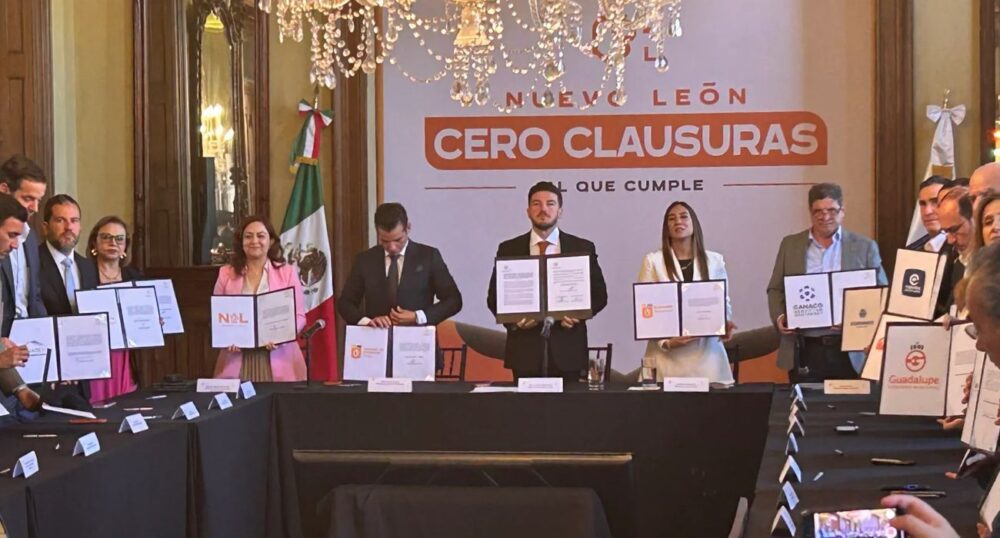 Samuel García promueve Nuevo León Cumple Cero Clausuras para tranparencia