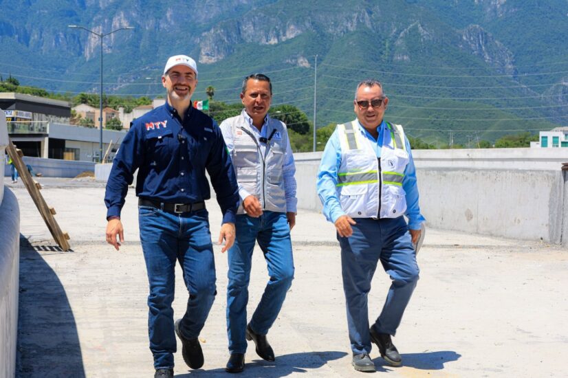 Avances en la construcción del puente en La Rioja por Adrián de la Garza